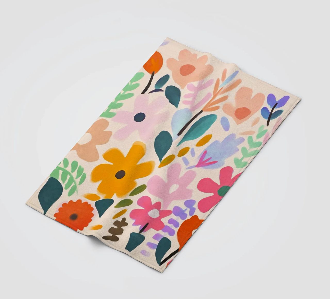 Matisse Flower Garden fleece blanket by Andrea Haase Modern Home