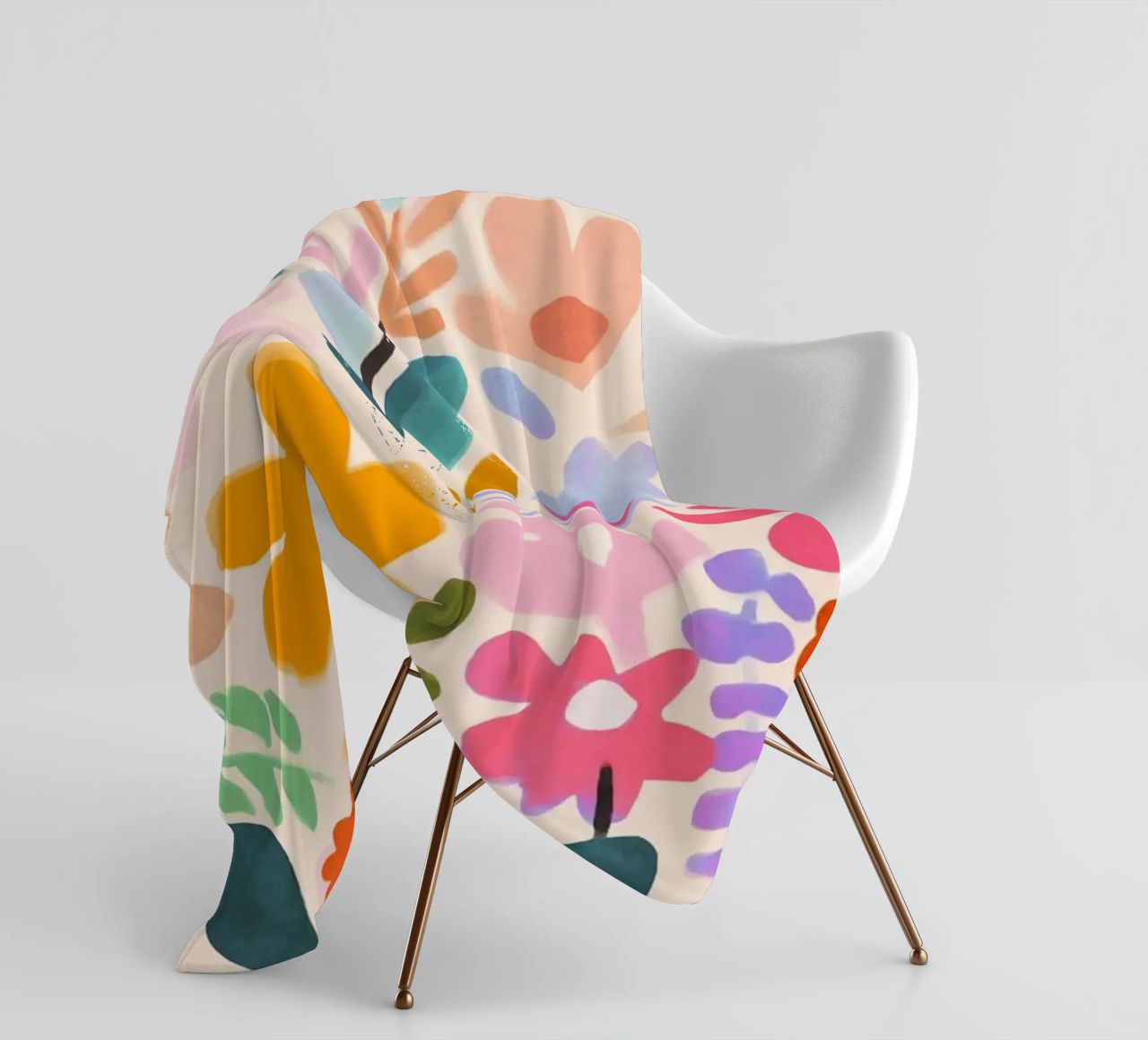 Matisse Flower Garden fleece blanket by Andrea Haase Modern Home