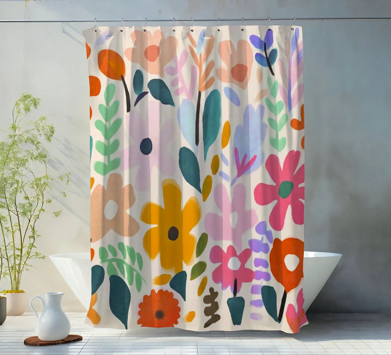 Matisse Flower Garden Duschvorhang von Andrea Haase Modern Home