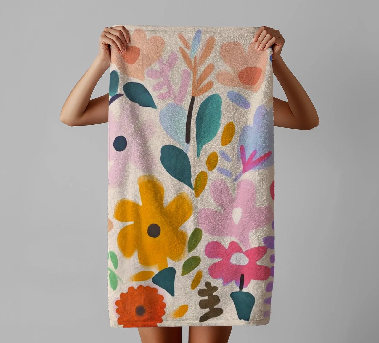 Matisse Flower Garden towel by Andrea Haase Modern Home