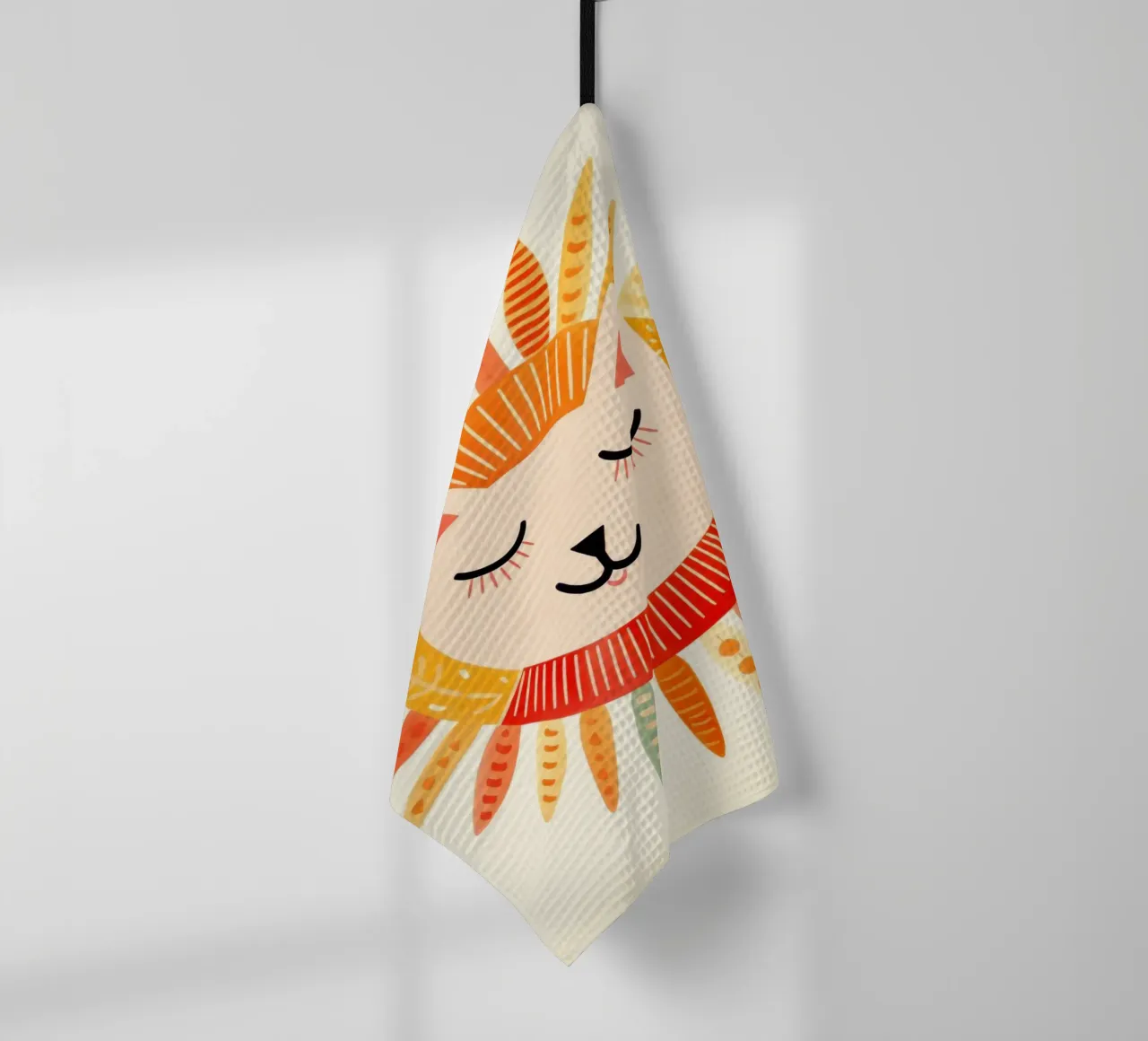 Chat mignon souriant torchon de Andrea Haase Modern Home