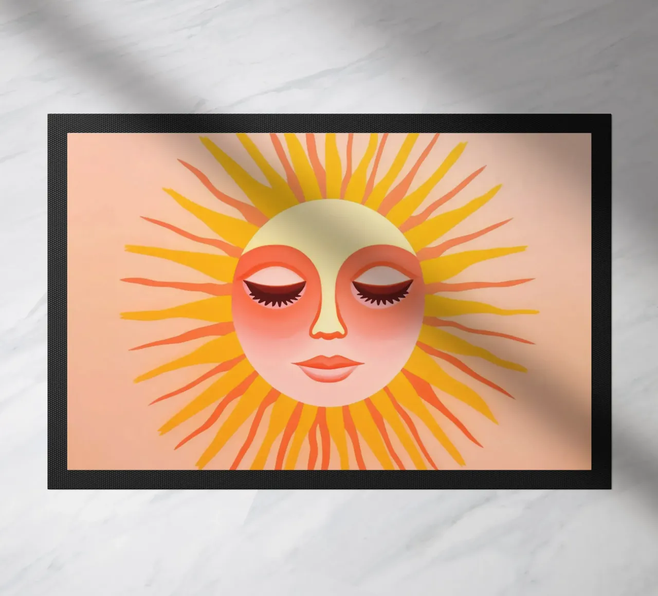 Celestial Sun Face doormat by Andrea Haase Modern Home