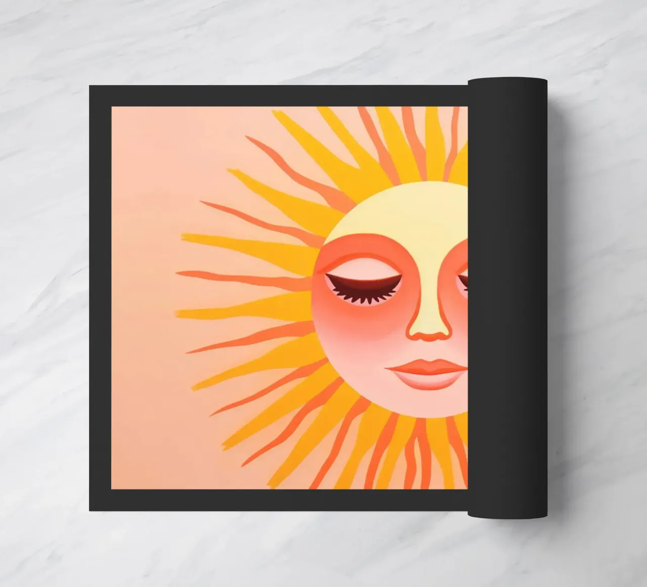 Celestial Sun Face doormat by Andrea Haase Modern Home
