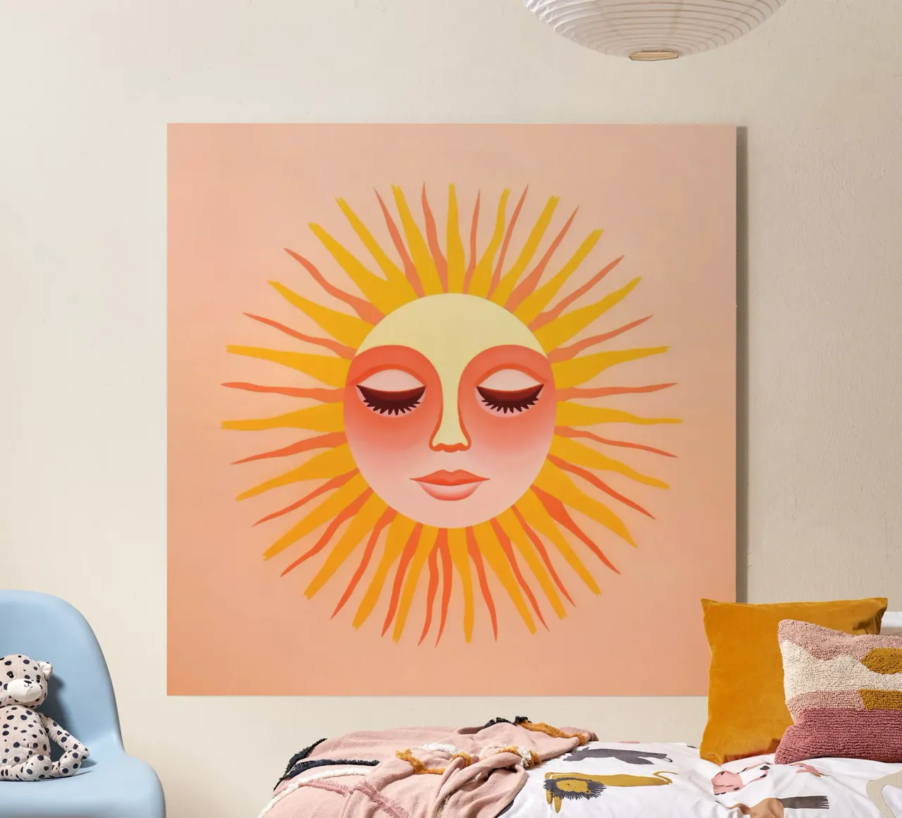 Celestial Sun Face plexiglass da Andrea Haase Modern Home