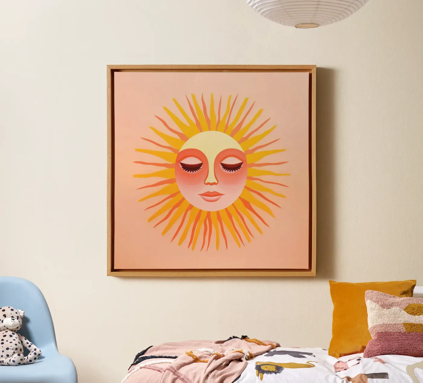 Celestial Sun Face tela da Andrea Haase Modern Home