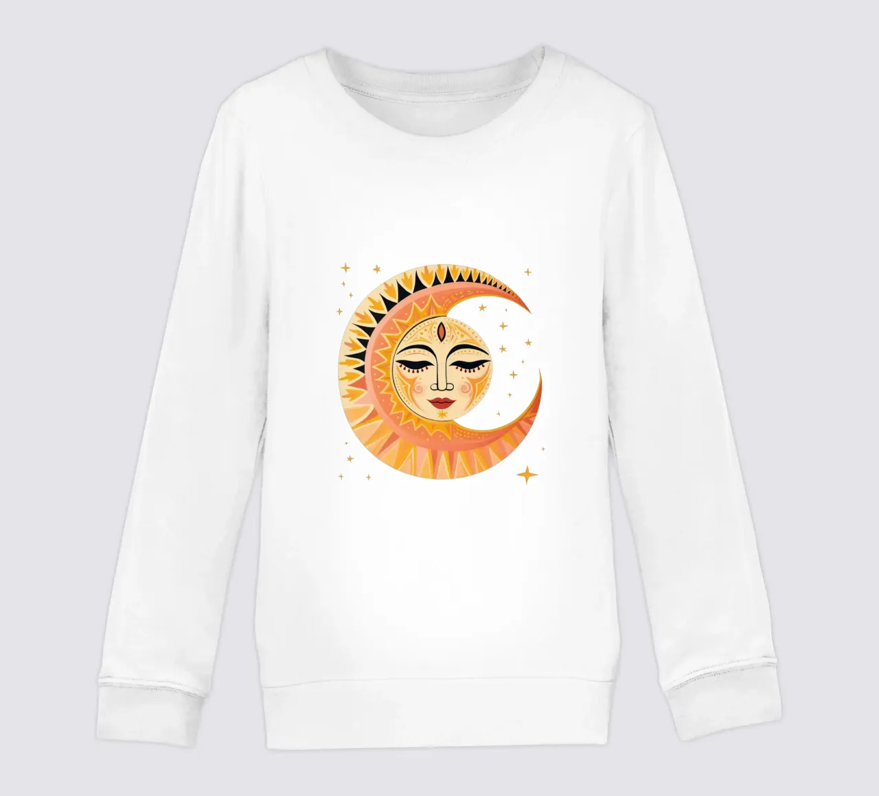 Sole Celeste Faccia di Luna felpa bambino da Andrea Haase Modern Home