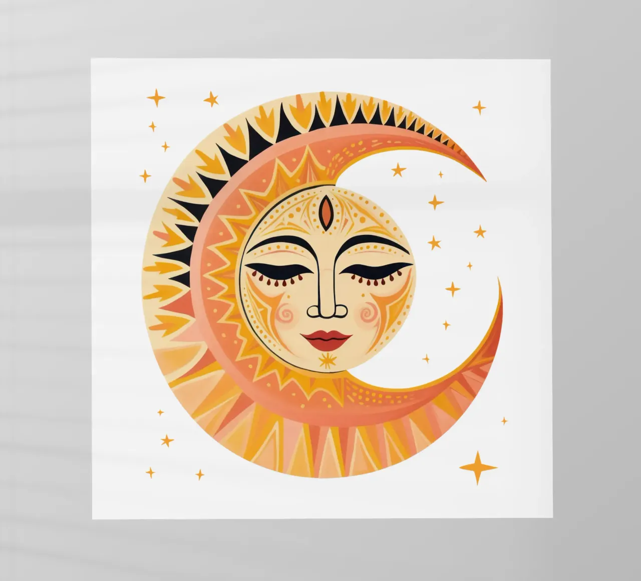 Sole Celeste Faccia di Luna pellicola backlit da Andrea Haase Modern Home