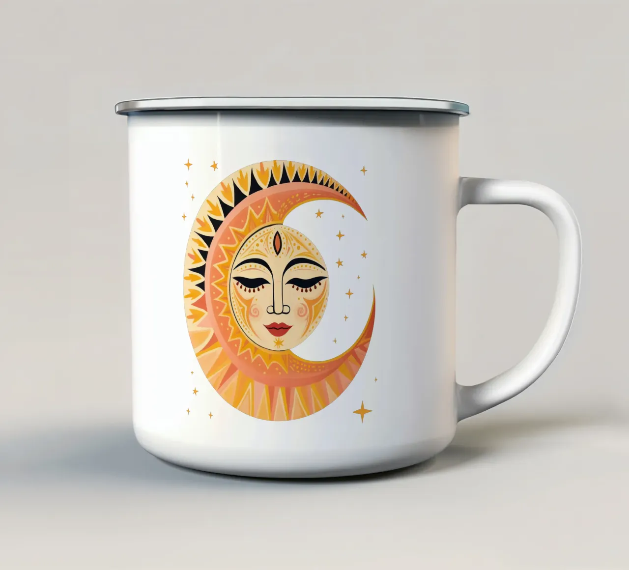 Sole Celeste Faccia di Luna tazza in smalto da Andrea Haase Modern Home