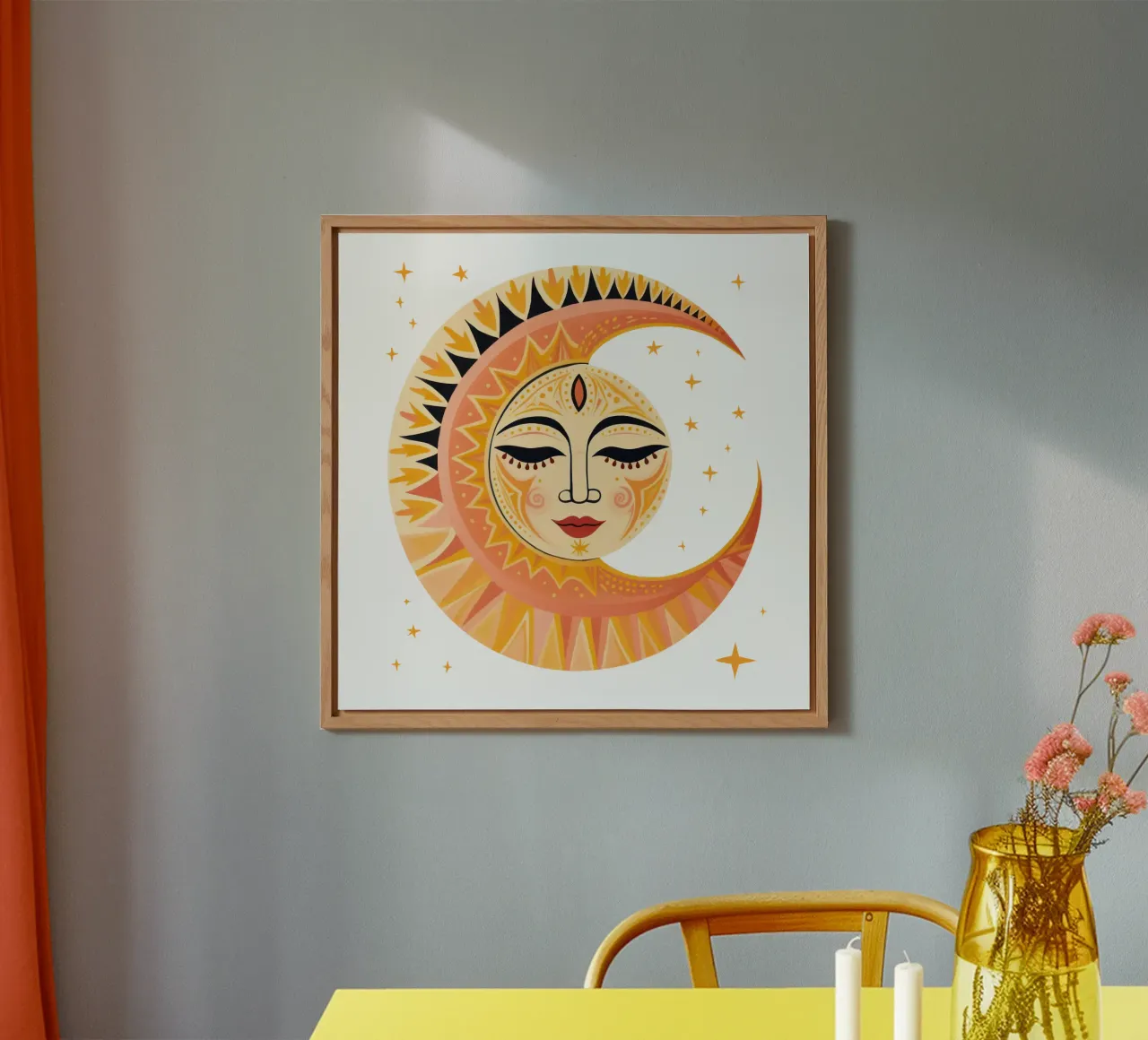 Sole Celeste Faccia di Luna alluminio dibond da Andrea Haase Modern Home
