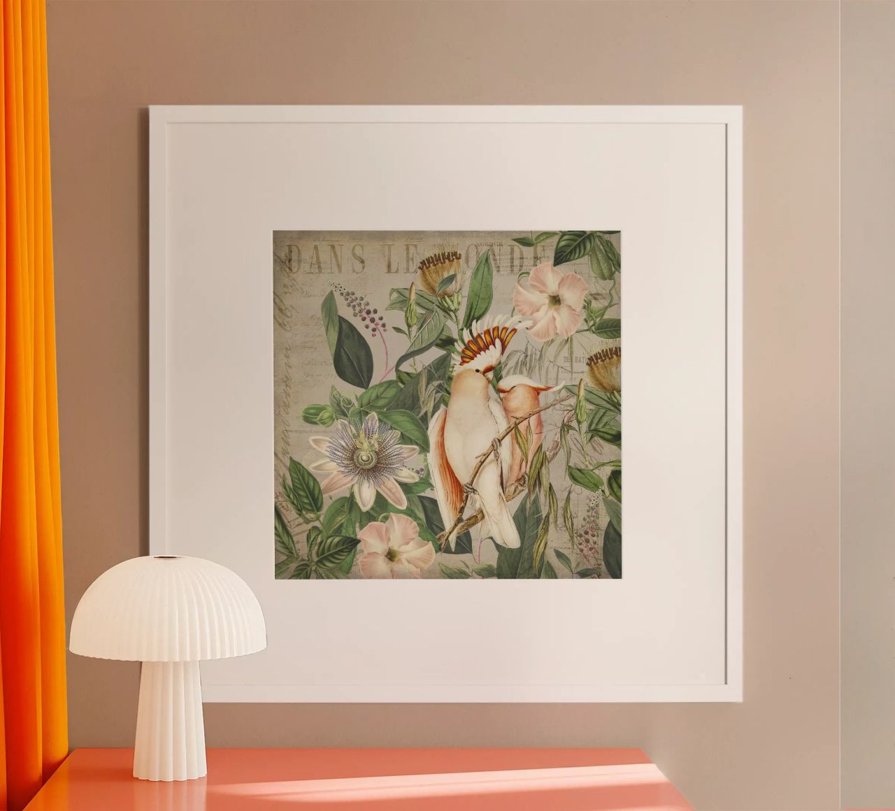 Tropical Cockatoo Paradise poster by Andrea Haase Vintage World