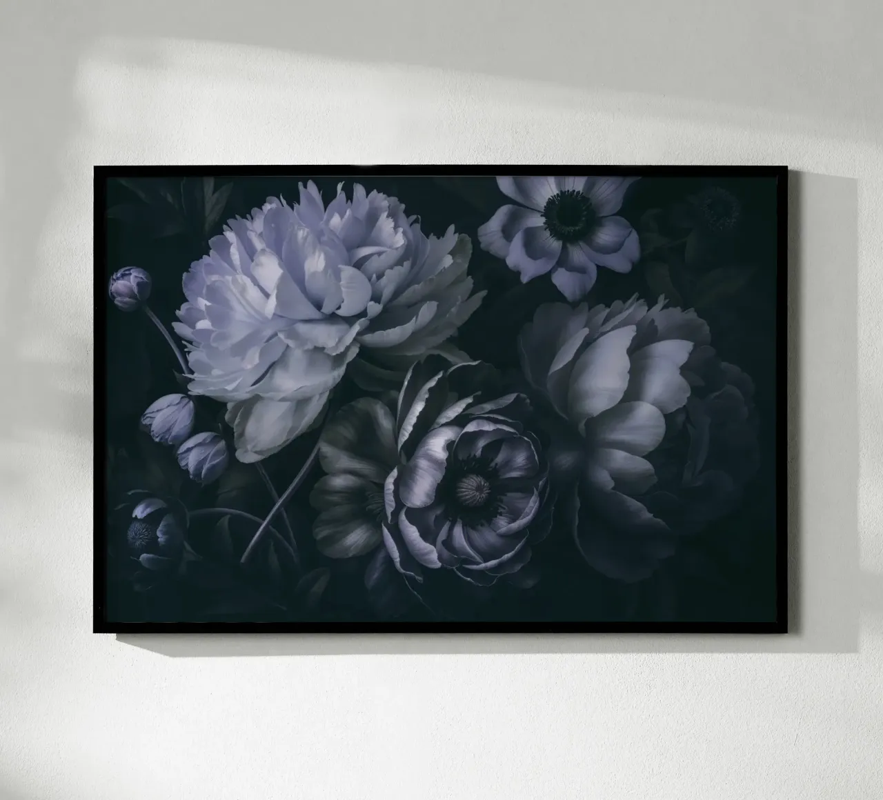 Moody Baroque Floral Symphony Midnight Blue hahnemühle by Andrea Haase Floral Passion