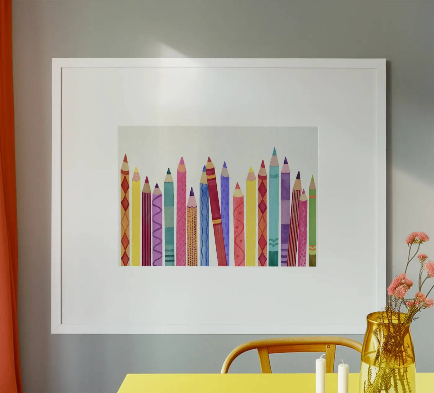 Buntstifte Poster von Farbwelten
