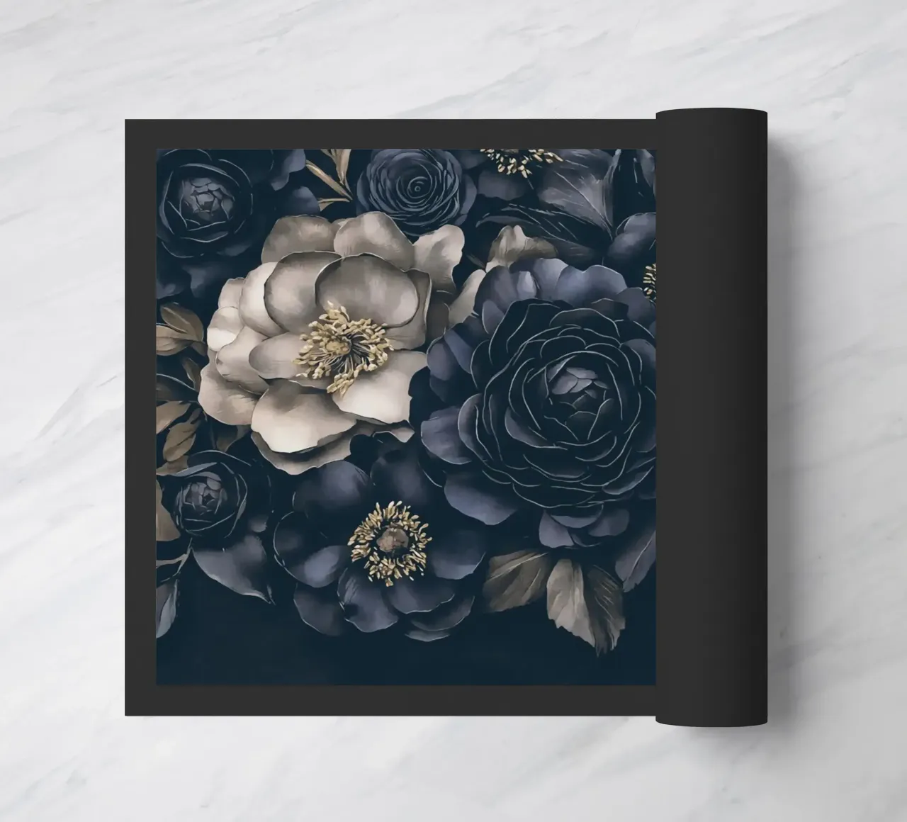 Bouquet barocco blu notte zerbino da Andrea Haase Floral Passion
