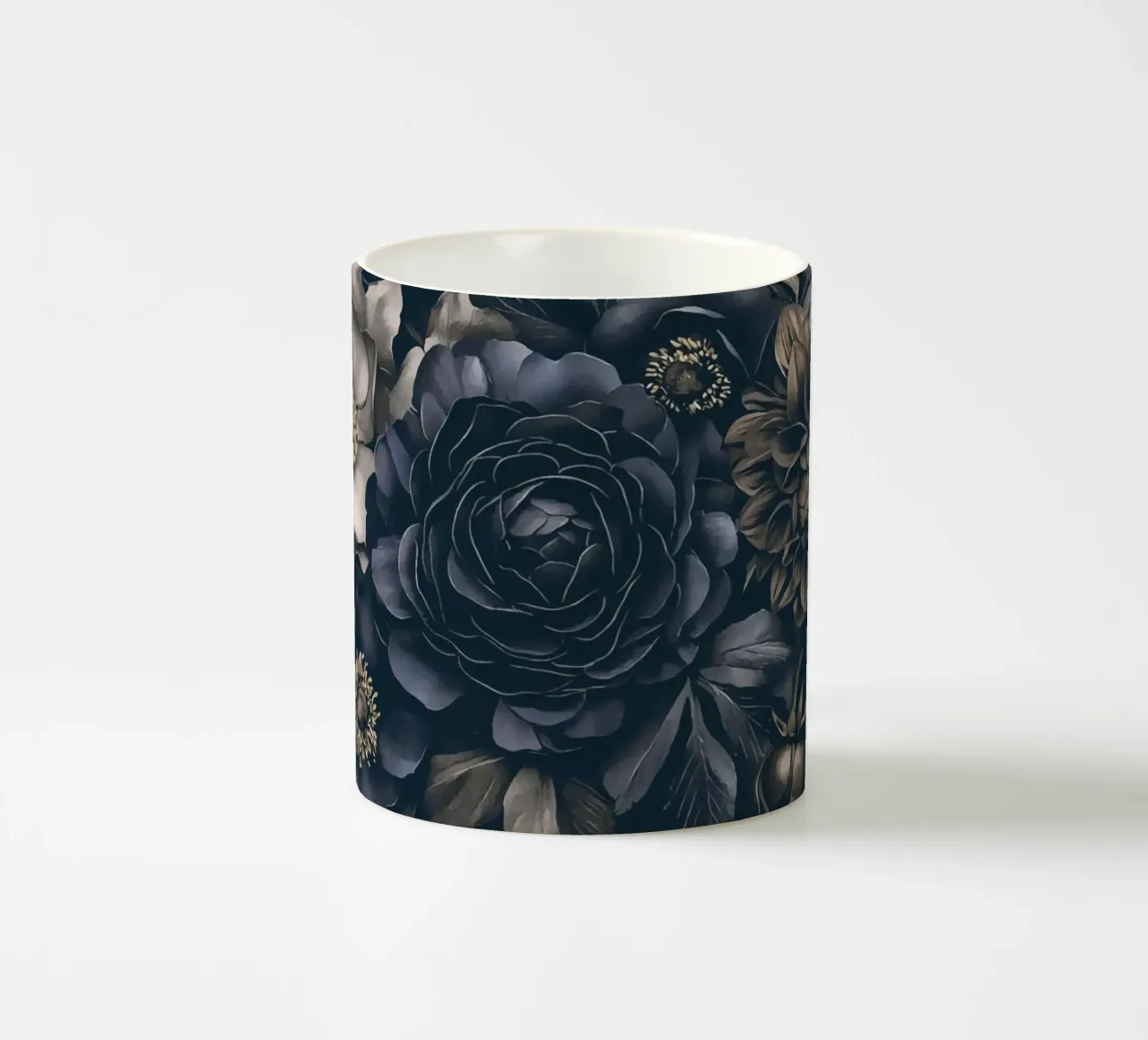 Bouquet barocco blu notte tazza in ceramica da Andrea Haase Floral Passion
