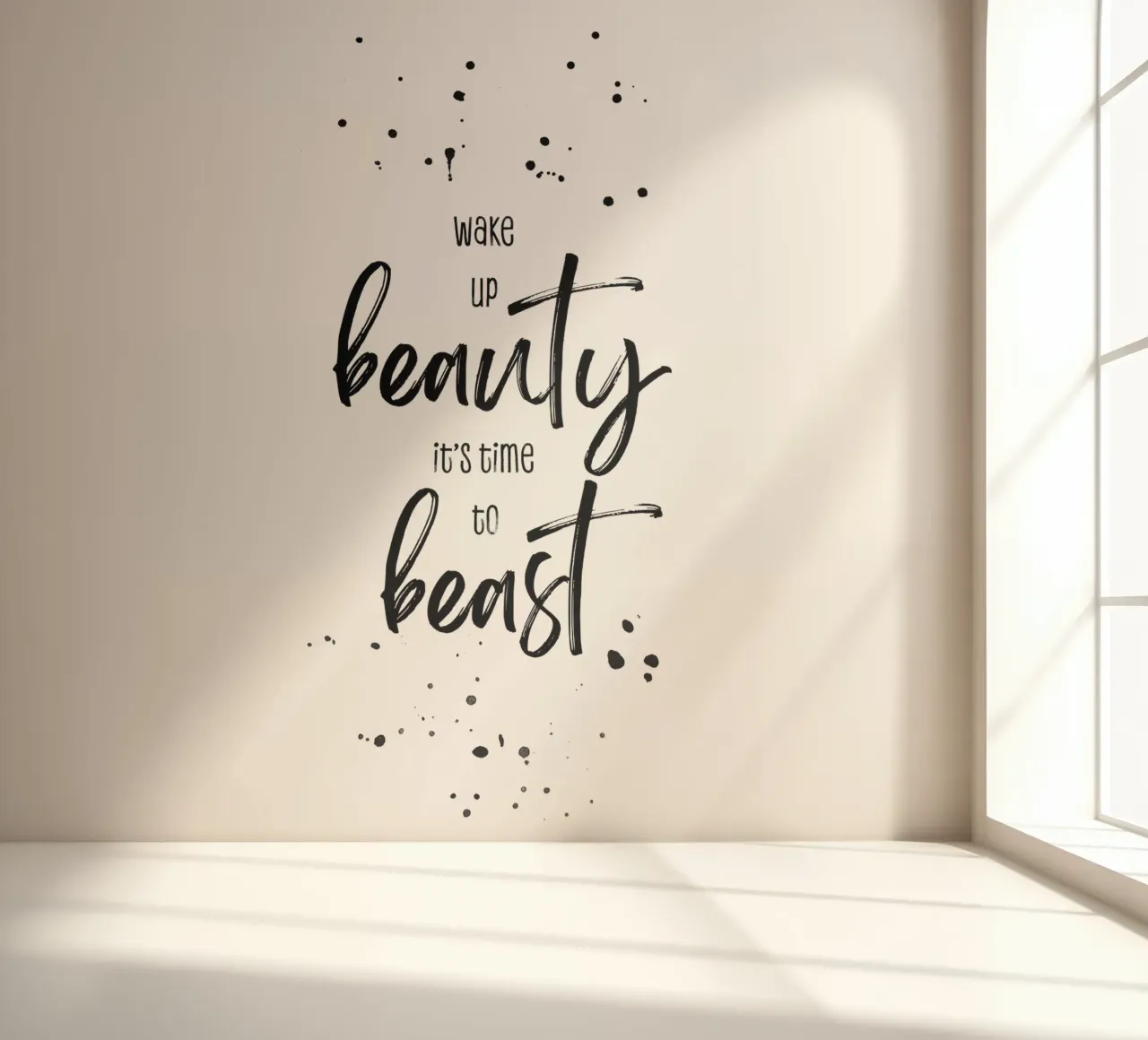 Wake up beauty it’s time to beast photo wallpaper by Melanie Viola