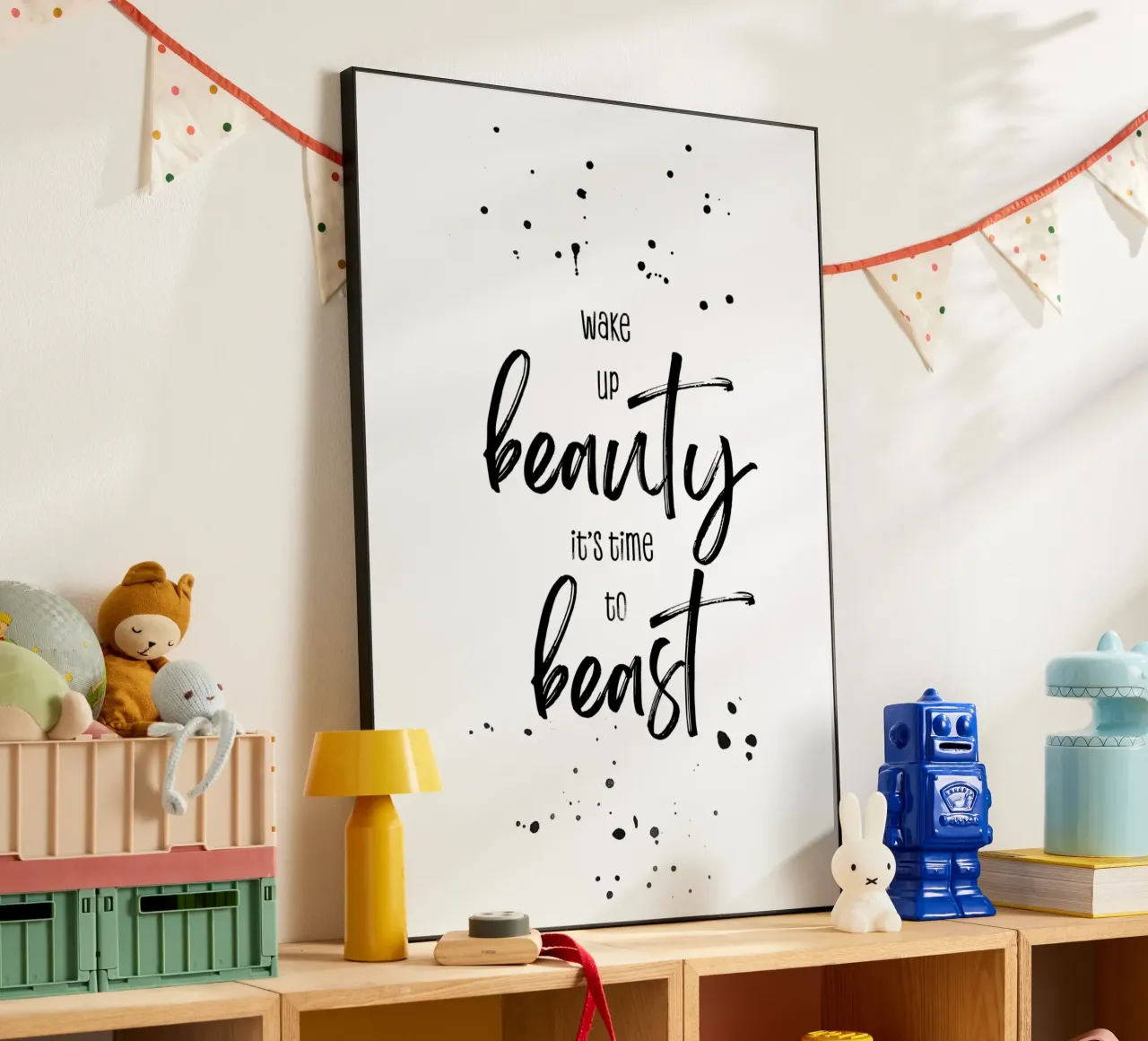 Wake up beauty it’s time to beast alu-dibond by Melanie Viola
