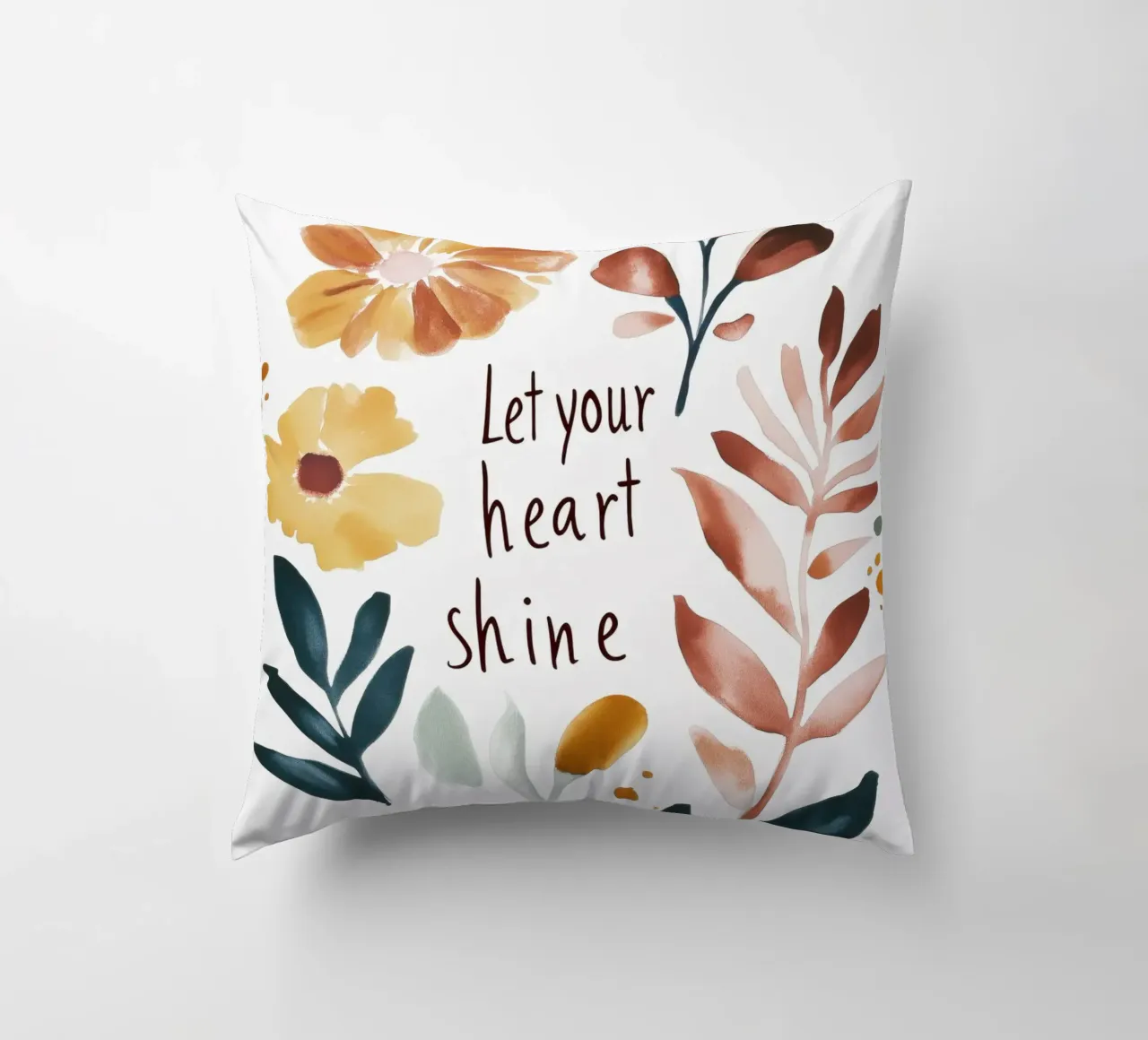 Let Your Heart Shine (Version 1) cuscino da treechild
