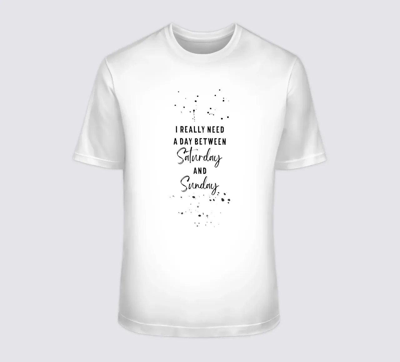 Day between Saturday and Sunday t-shirt da Melanie Viola