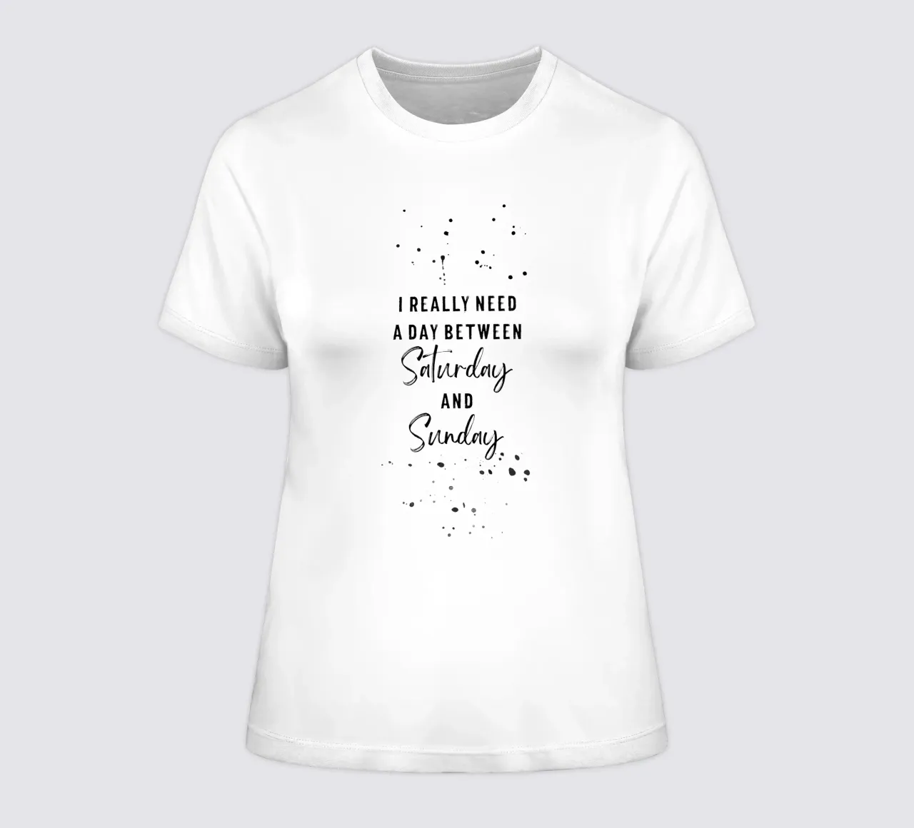 Day between Saturday and Sunday t-shirt da donna da Melanie Viola