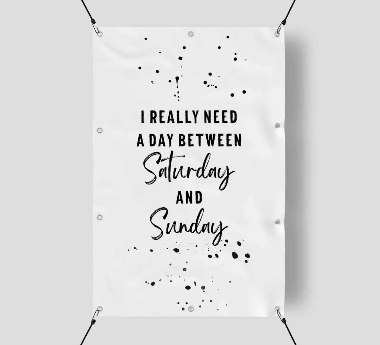 Day between Saturday and Sunday telo in pvc da Melanie Viola