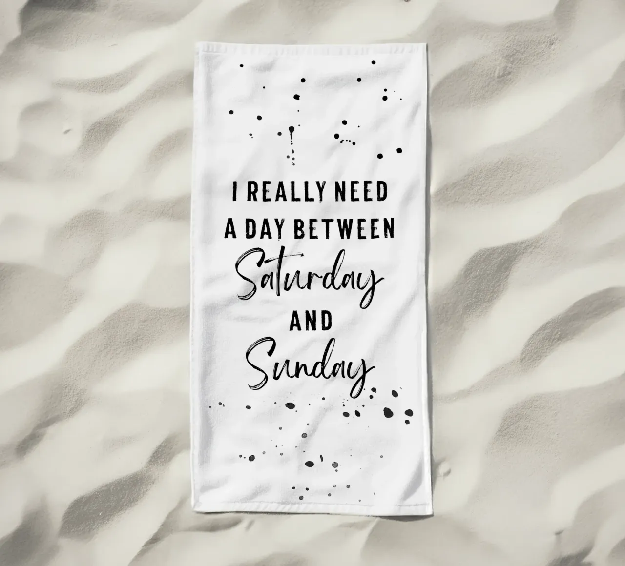 Day between Saturday and Sunday telo mare da Melanie Viola