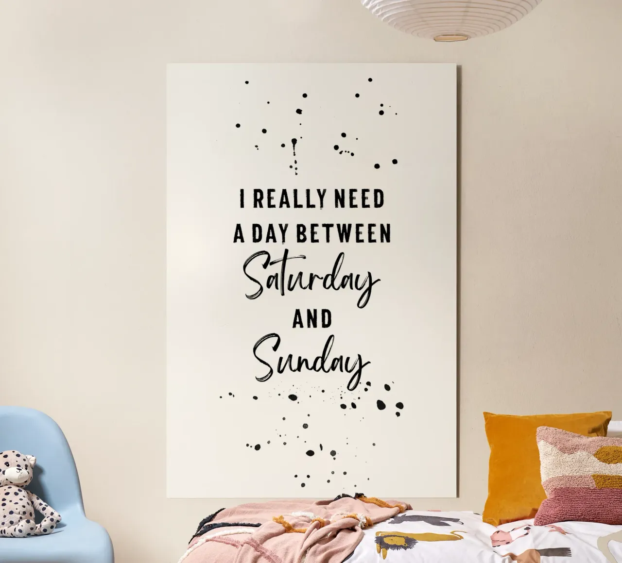 Day between Saturday and Sunday alluminio dibond da Melanie Viola