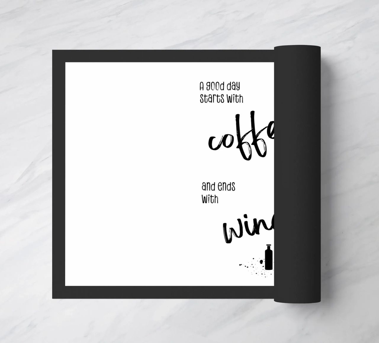 A good day starts with coffee and ends with wine zerbino da Melanie Viola