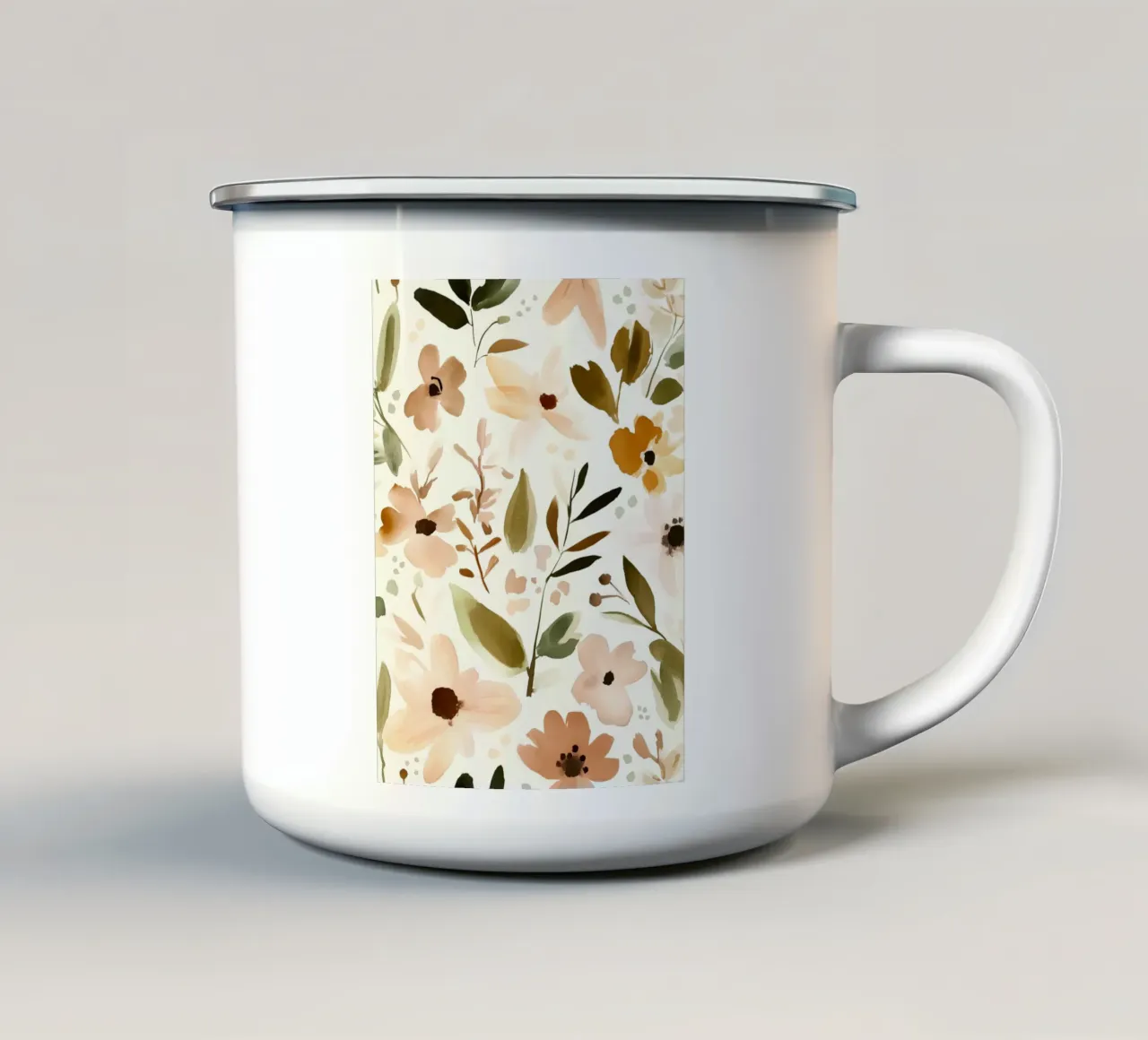 Pastel Flower Collection No 2 tazza in smalto da treechild