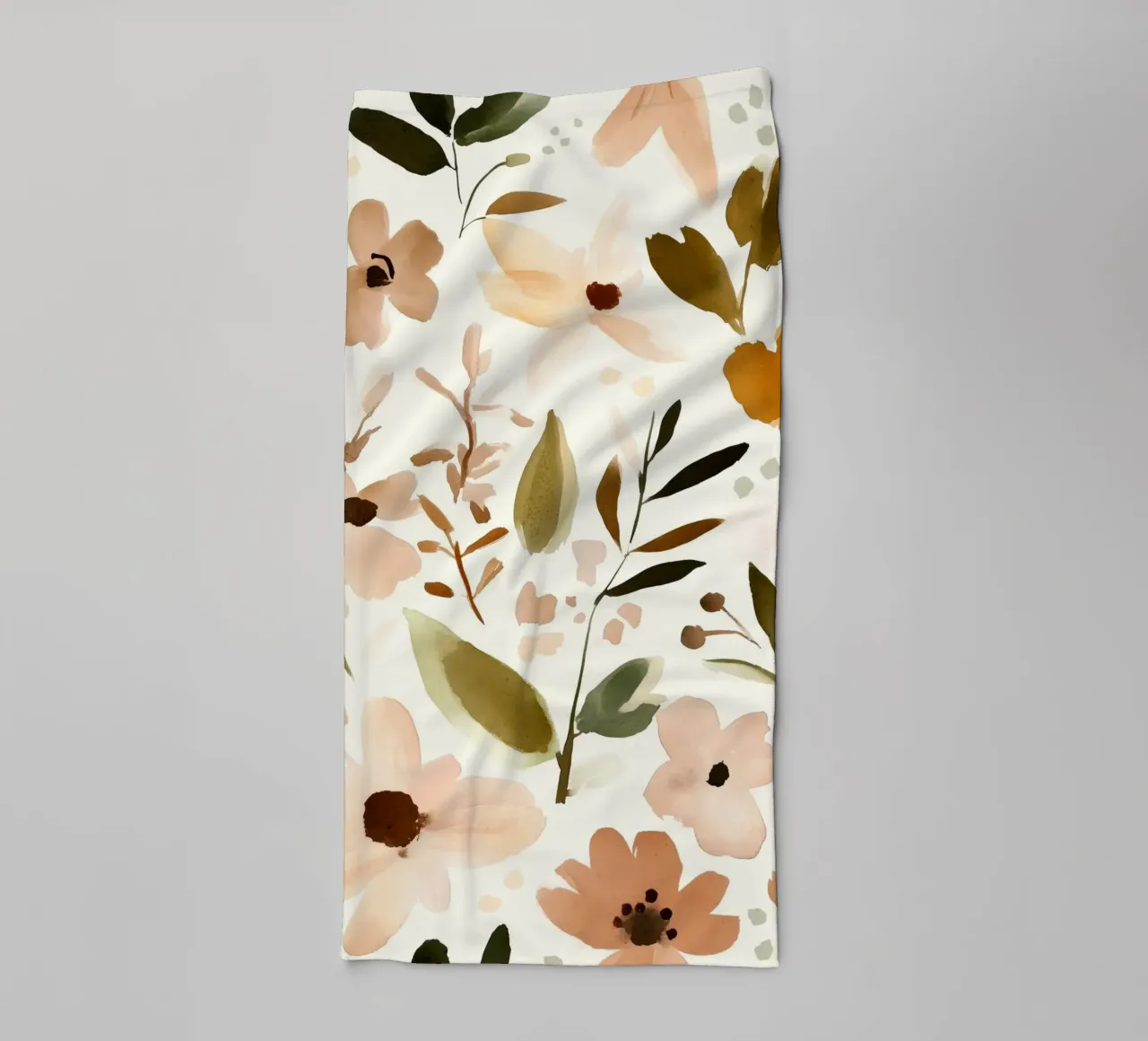 Pastel Flower Collection No 2 towel by treechild