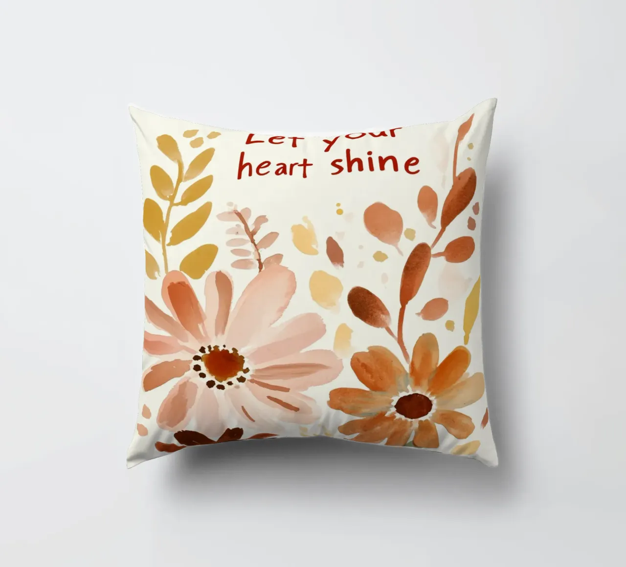 Let Your Heart Shine (Version 2) cuscino da treechild