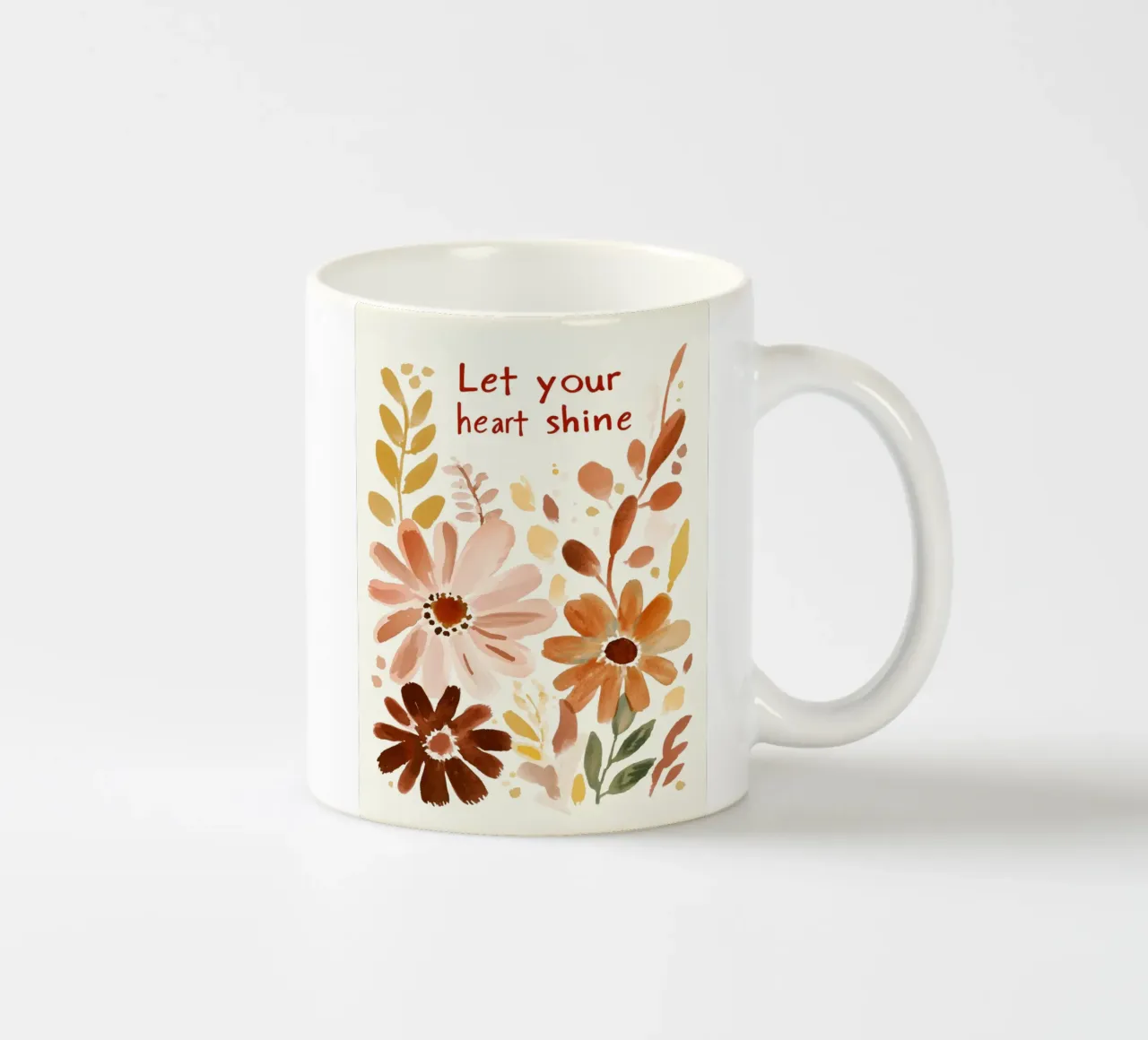 Let Your Heart Shine (Version 2) tazza in ceramica da treechild