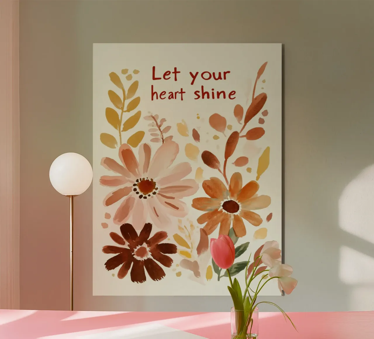 Let Your Heart Shine (Version 2) alluminio dibond da treechild