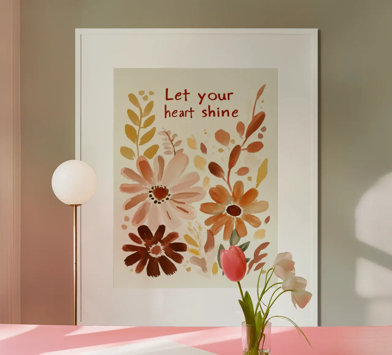 Let Your Heart Shine (Version 2) carta hahnemühle da treechild