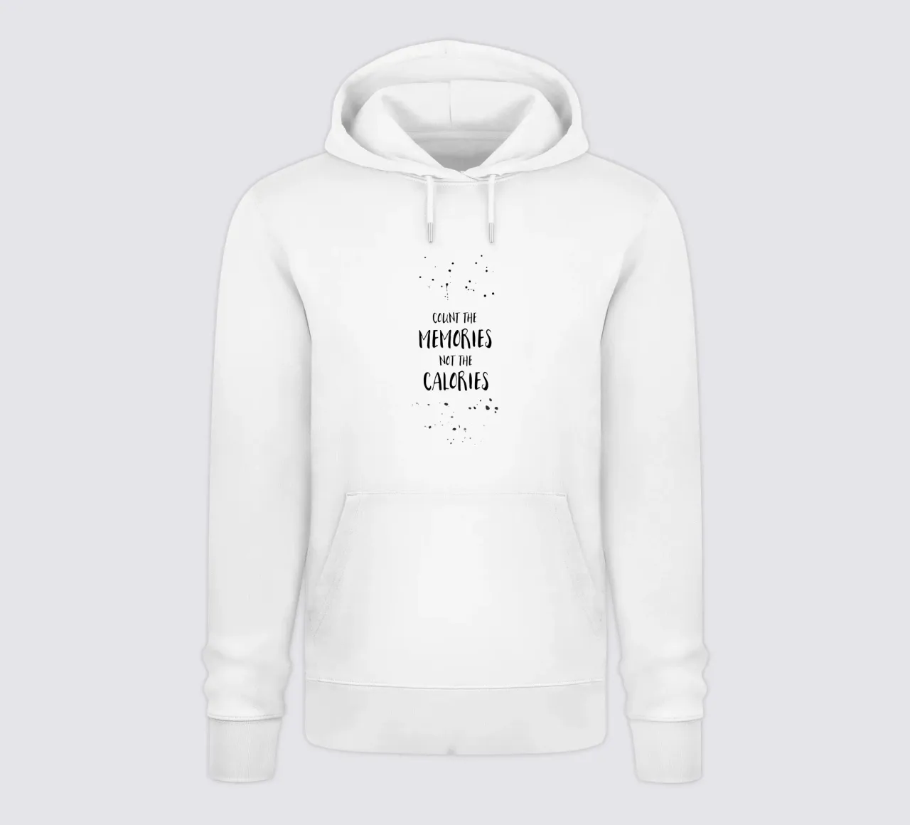 Text Art COUNT THE MEMORIES felpa con cappuccio da Melanie Viola