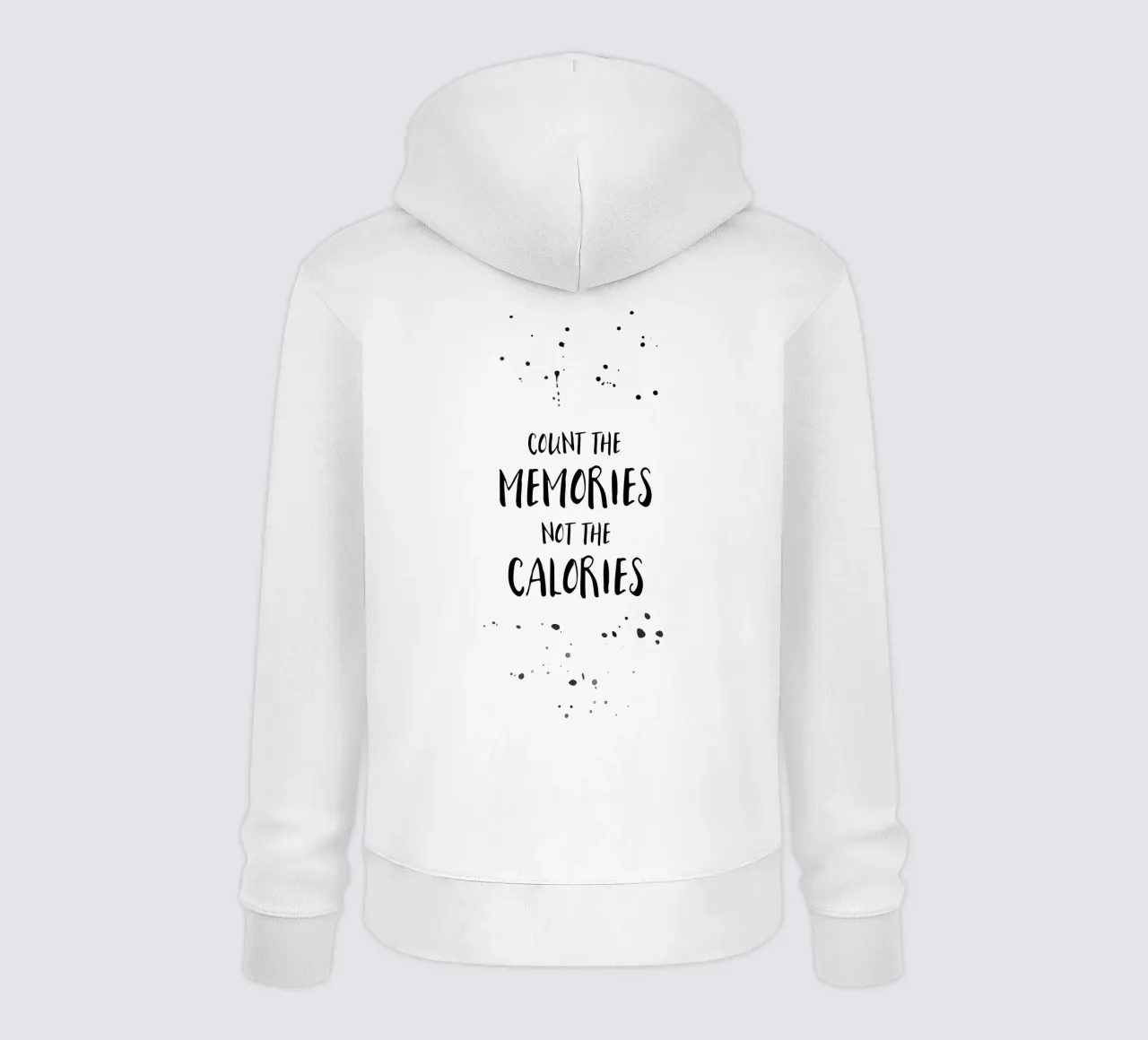 Text Art COUNT THE MEMORIES felpa con cappuccio da Melanie Viola