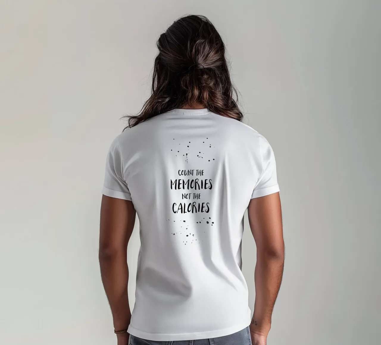 Text Art COUNT THE MEMORIES t-shirt da Melanie Viola