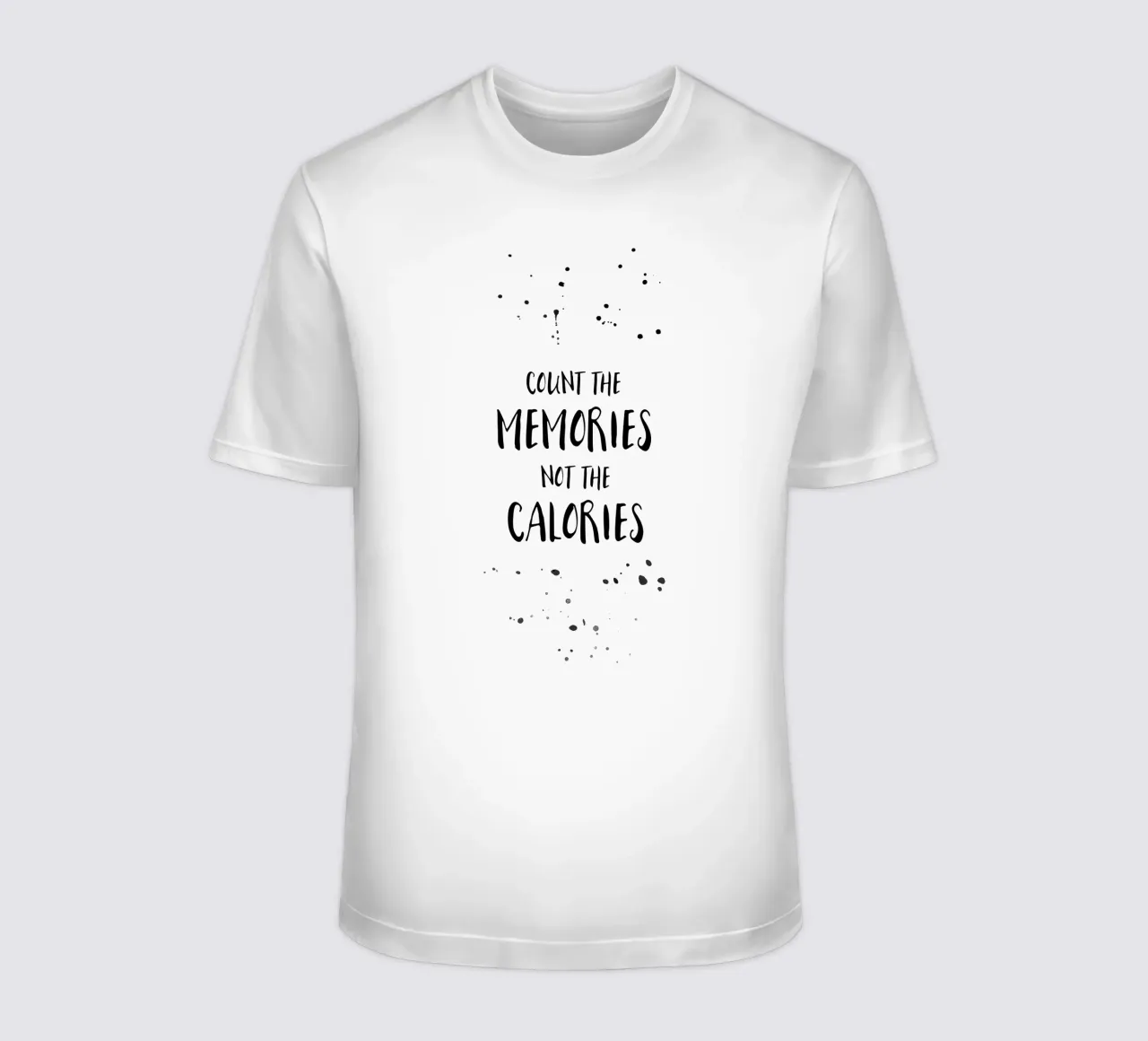 Text Art COUNT THE MEMORIES t-shirt da Melanie Viola
