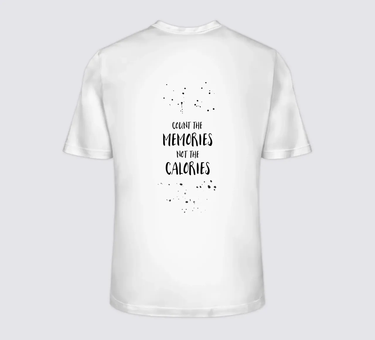 Text Art COUNT THE MEMORIES t-shirt da Melanie Viola