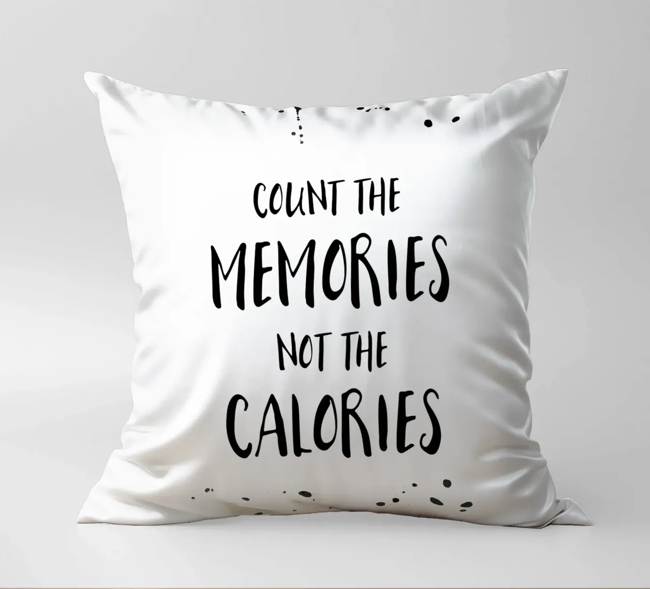 Text Art COUNT THE MEMORIES cuscino da Melanie Viola