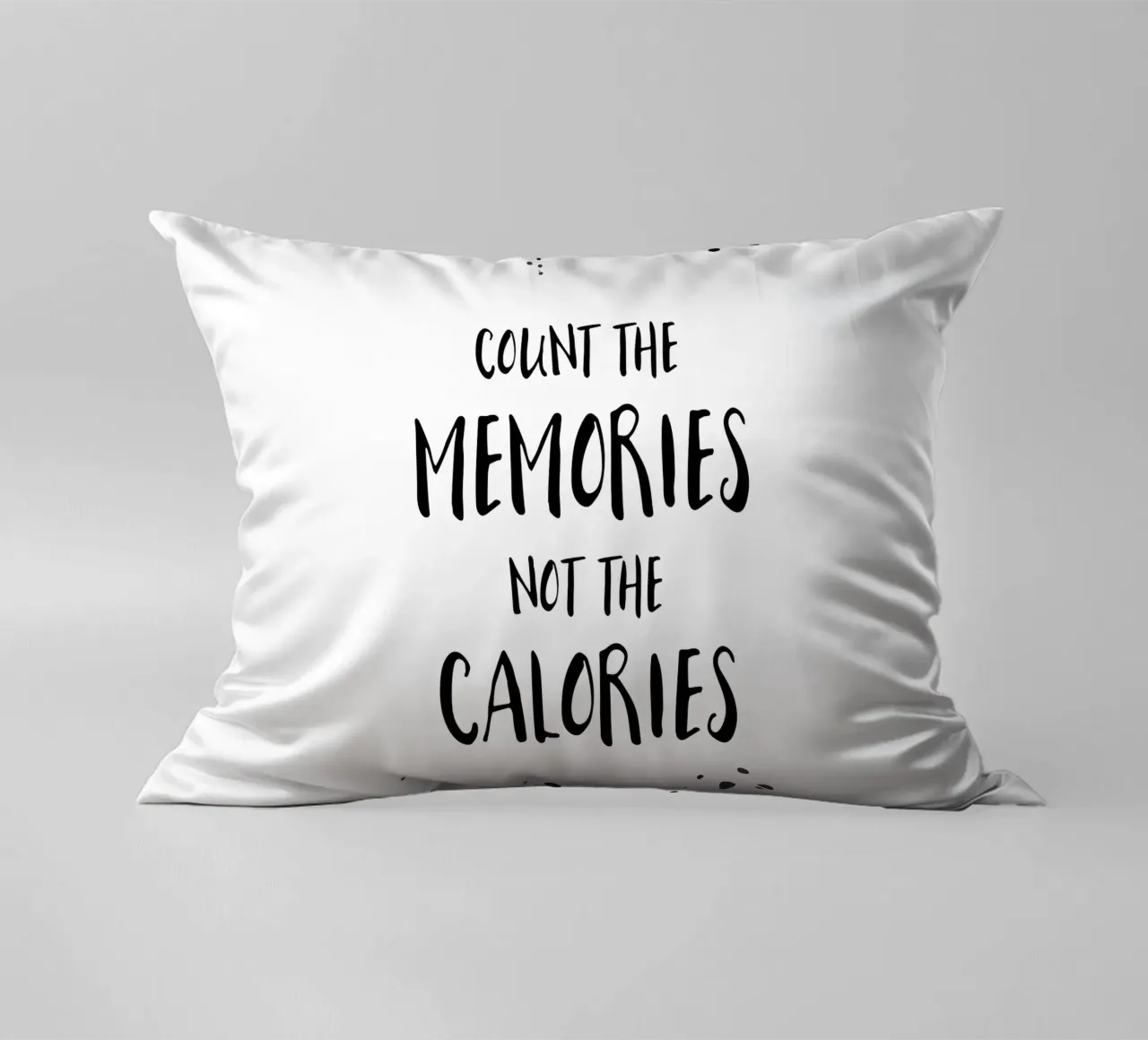 Text Art COUNT THE MEMORIES cuscino da Melanie Viola