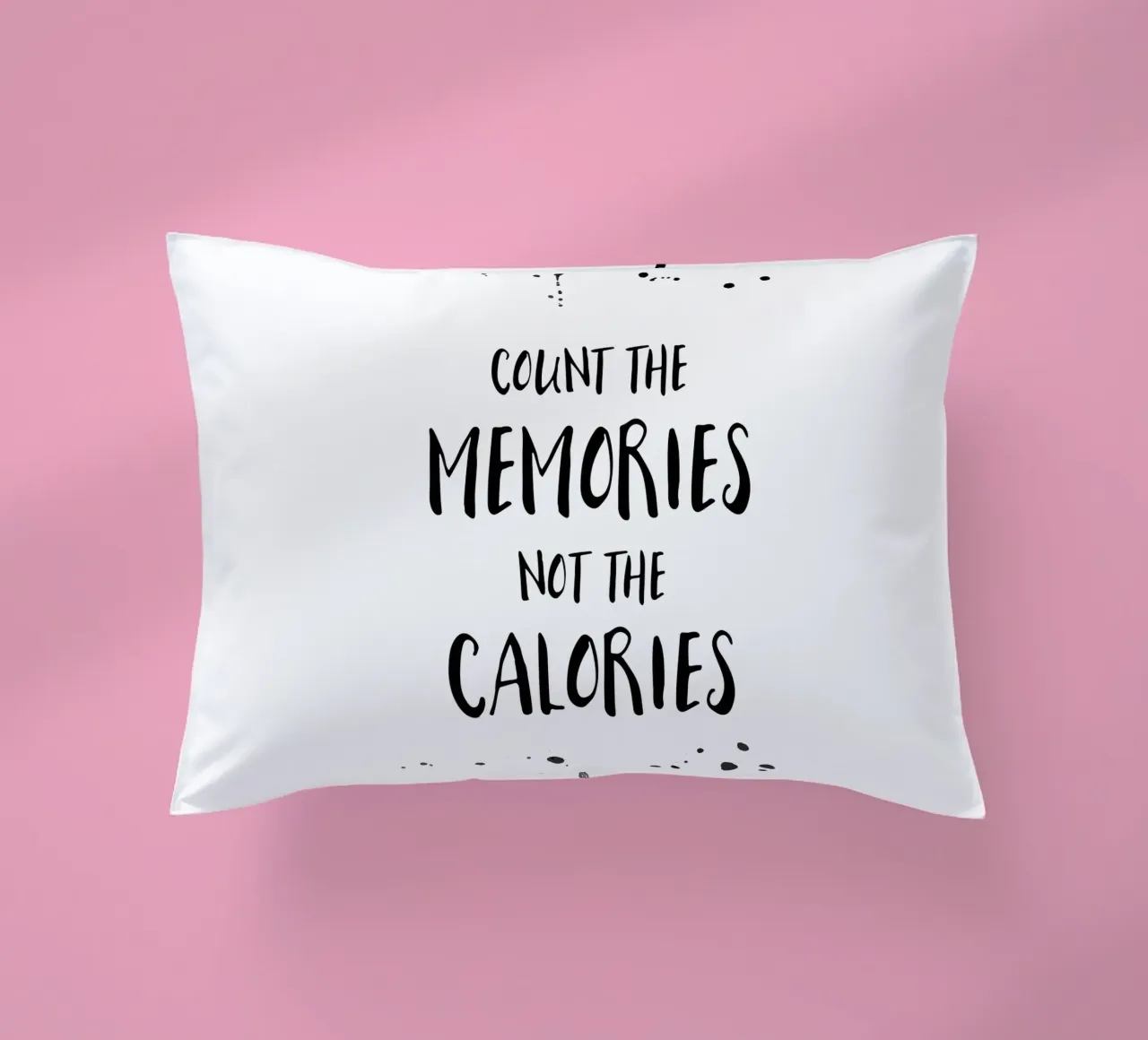 Text Art COUNT THE MEMORIES cuscino da Melanie Viola