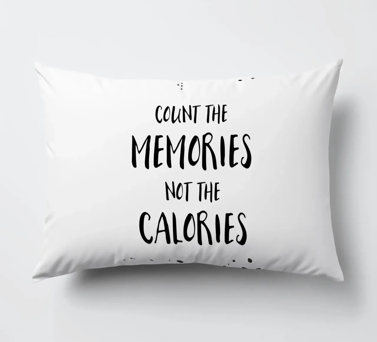 Text Art COUNT THE MEMORIES cuscino da Melanie Viola