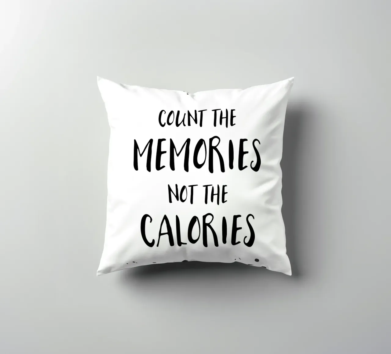 Text Art COUNT THE MEMORIES cuscino da Melanie Viola