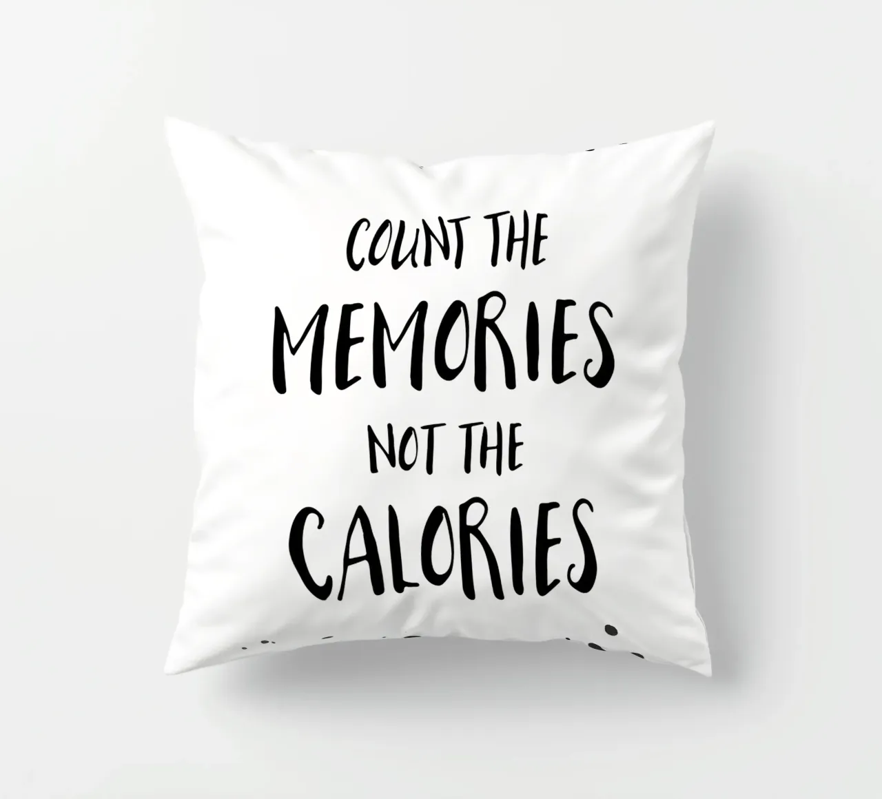 Text Art COUNT THE MEMORIES cuscino da Melanie Viola