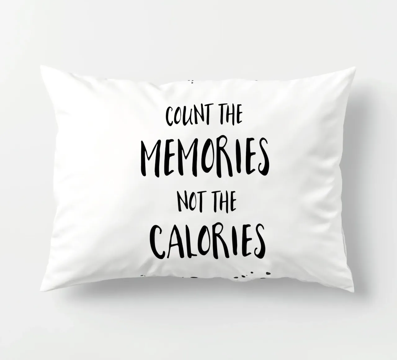 Text Art COUNT THE MEMORIES cuscino da Melanie Viola