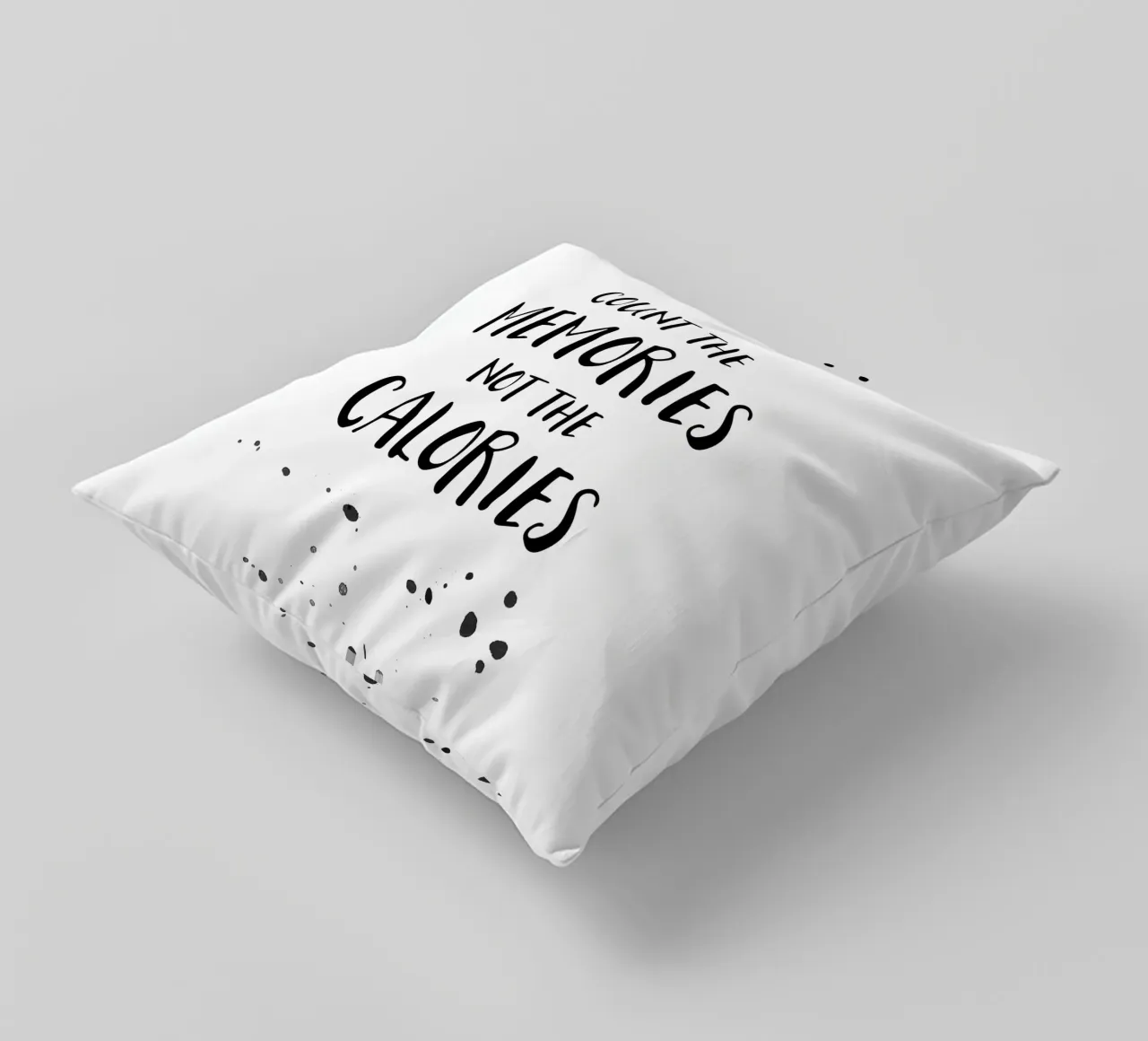 Text Art COUNT THE MEMORIES cuscino da Melanie Viola