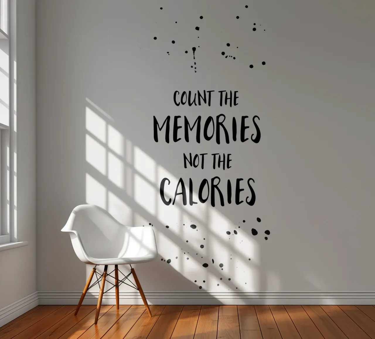 Text Art COUNT THE MEMORIES papel para pared de Melanie Viola