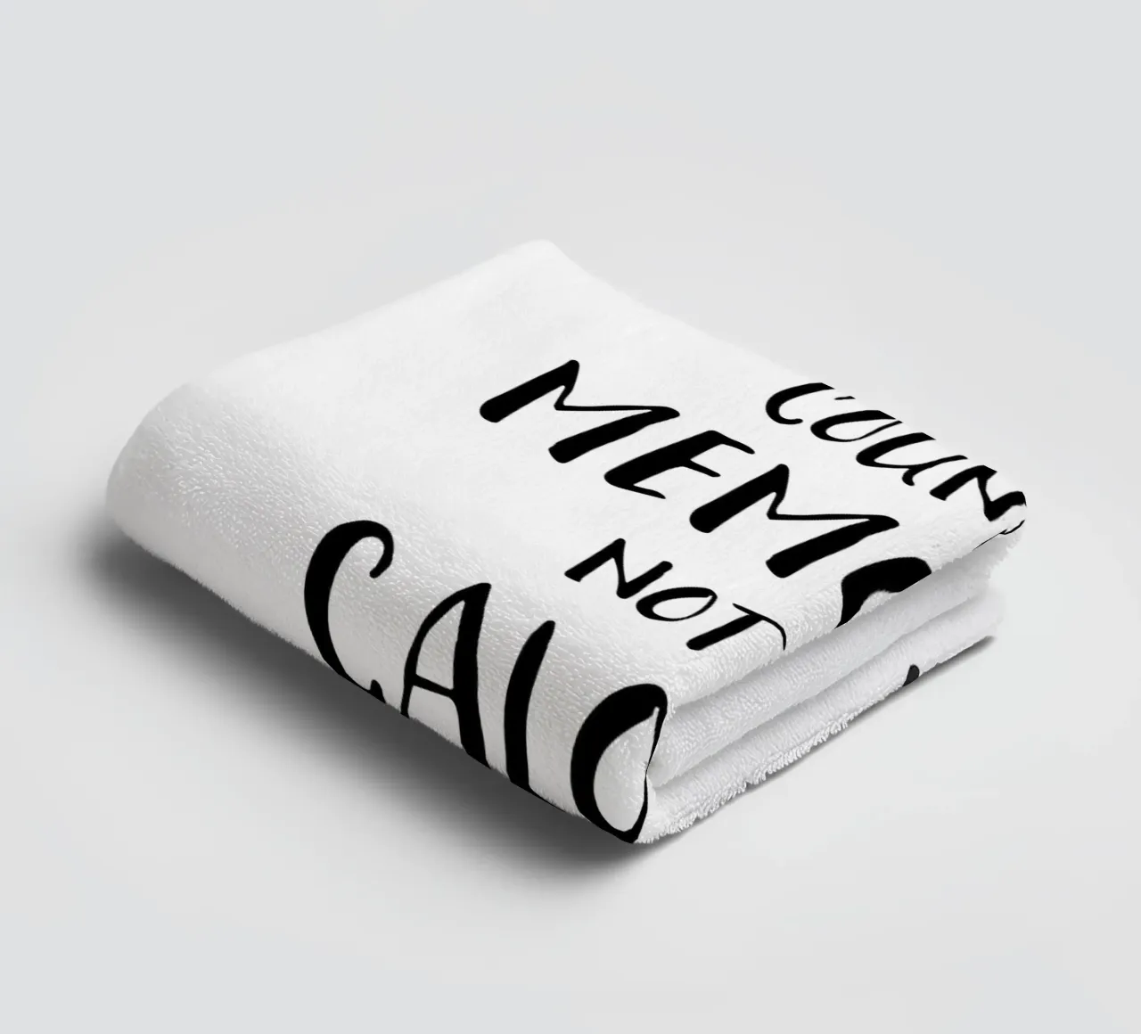 Text Art COUNT THE MEMORIES asciugamano da bagno da Melanie Viola