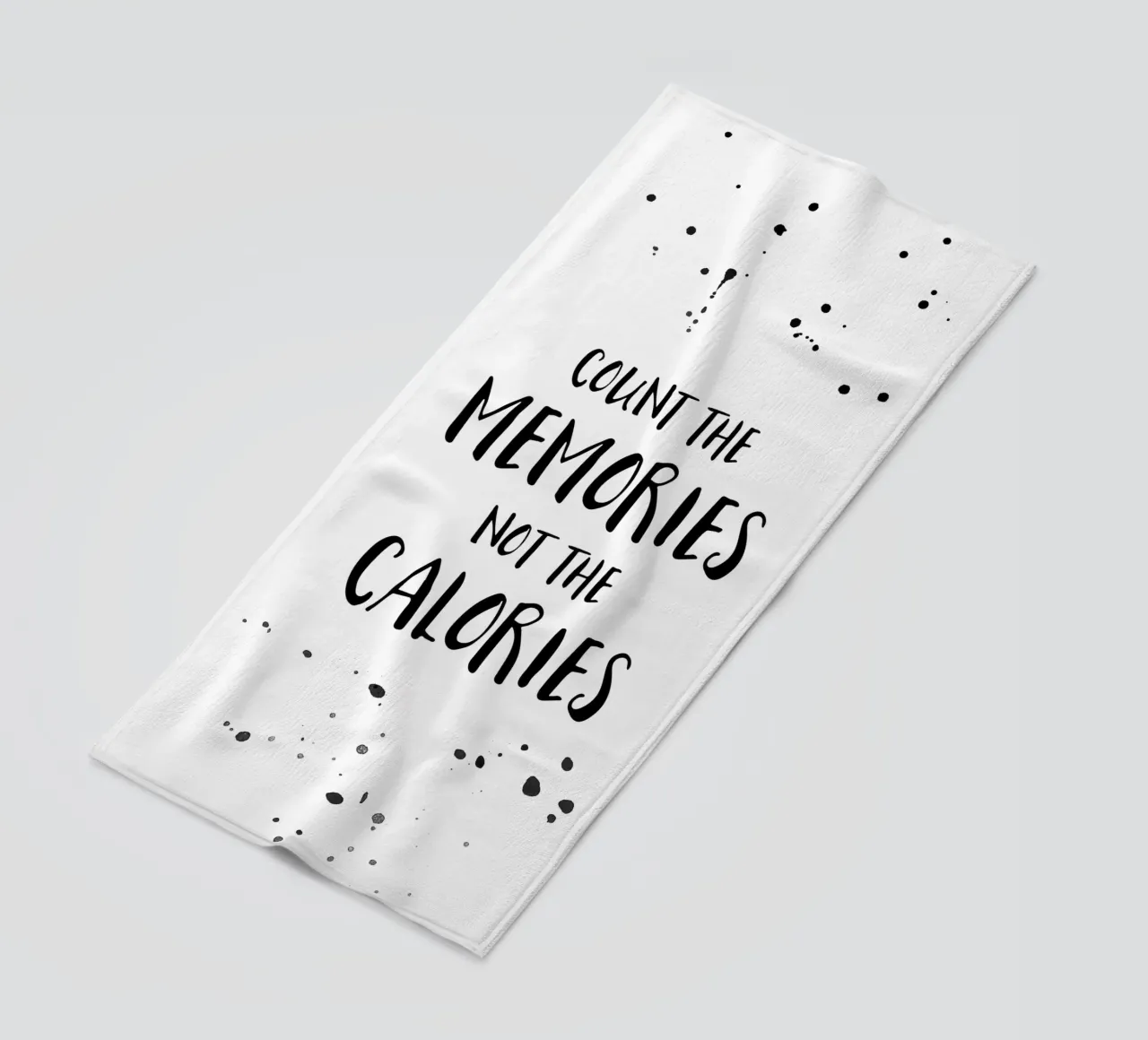 Text Art COUNT THE MEMORIES telo mare da Melanie Viola