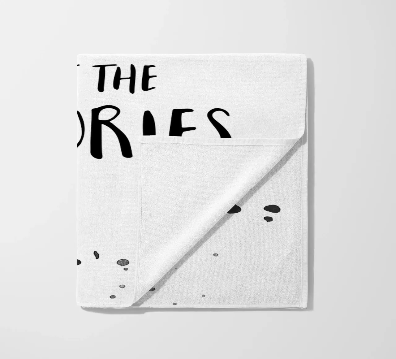 Text Art COUNT THE MEMORIES telo mare da Melanie Viola